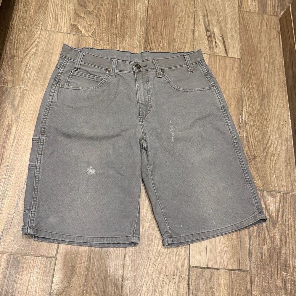 Dickies Duck Canvas Grey Utility Carpenter Shorts